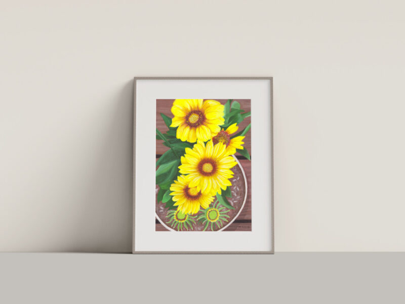 Sunflower Blooms - Art Print - Image 5