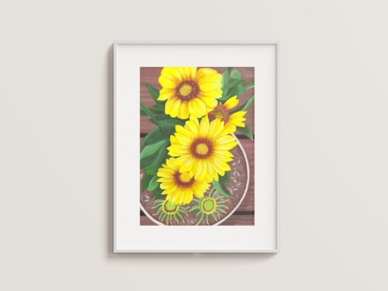 Sunflower Blooms - Art Print - Image 4