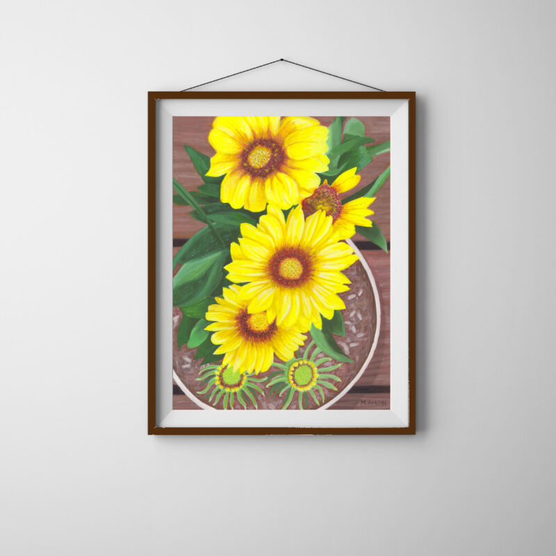 Sunflower Blooms - Art Print