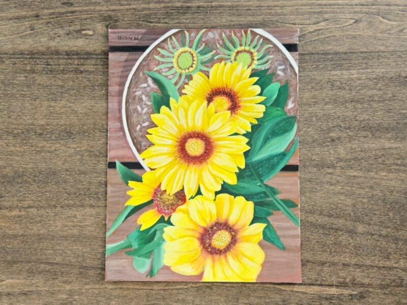 Sunflower Blooms - Art Print - Image 3