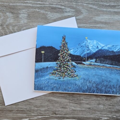 Glenn Highway Christmas Tree - Note cards