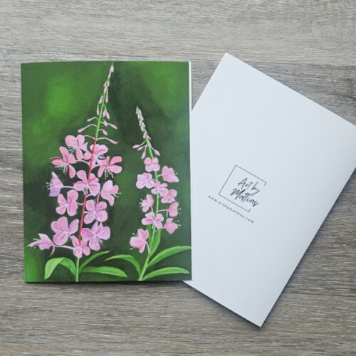 Fireweed In Bloom - Note card