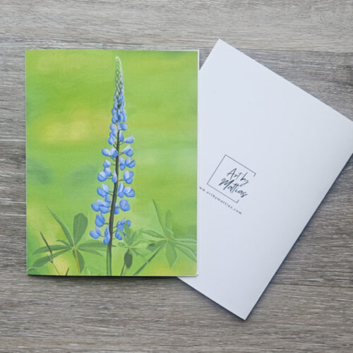 Lupine Blossoms - Note card